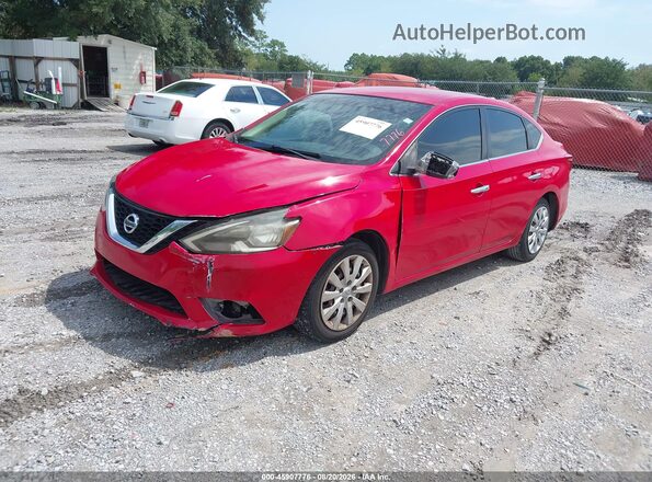 3N1AB7AP9HL688228 2017 NISSAN SENTRA Красный Передняя левая четверть