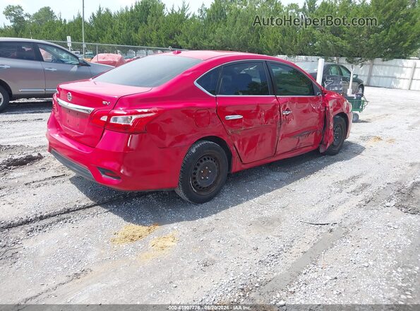 3N1AB7AP9HL688228 2017 NISSAN SENTRA Красный Задняя правая четверть