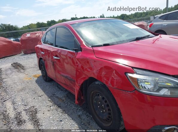 3N1AB7AP9HL688228 2017 NISSAN SENTRA Красный Вид щитка приборов