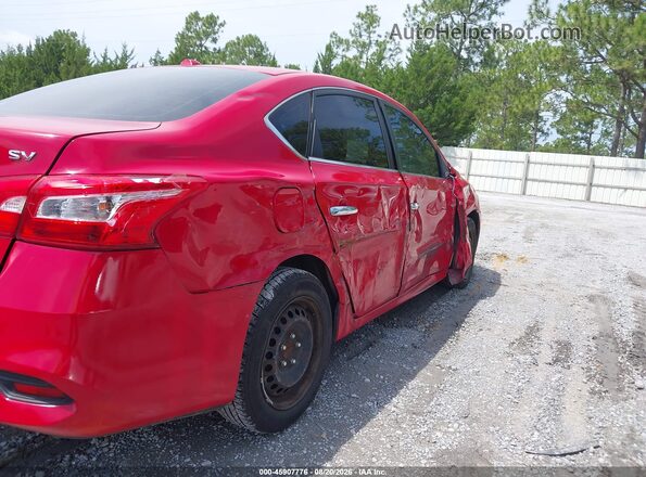 3N1AB7AP9HL688228 2017 NISSAN SENTRA Красный Вид задней части салона