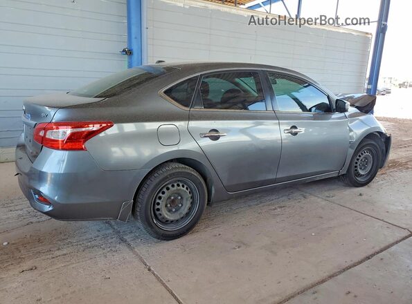 3N1AB7AP9HL709563 2017 NISSAN SENTRA Gray Задня права чверть