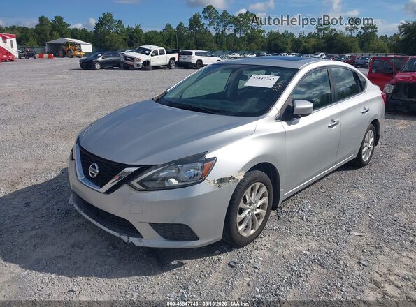 3N1AB7AP9HY243278 2017 NISSAN SENTRA Серебряный Передняя левая четверть