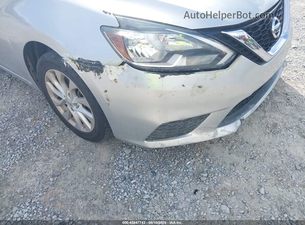 3N1AB7AP9HY243278 2017 NISSAN SENTRA Серебряный Вид задней части салона