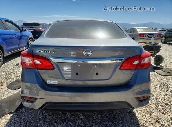 3N1AB7AP9HY253485 2017 NISSAN SENTRA Silver Widok z tyłu
