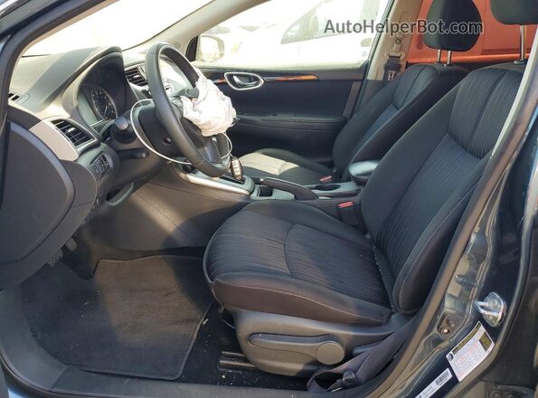 3N1AB7AP9HY256080 2017 NISSAN SENTRA Green Widok wnętrza z przodu