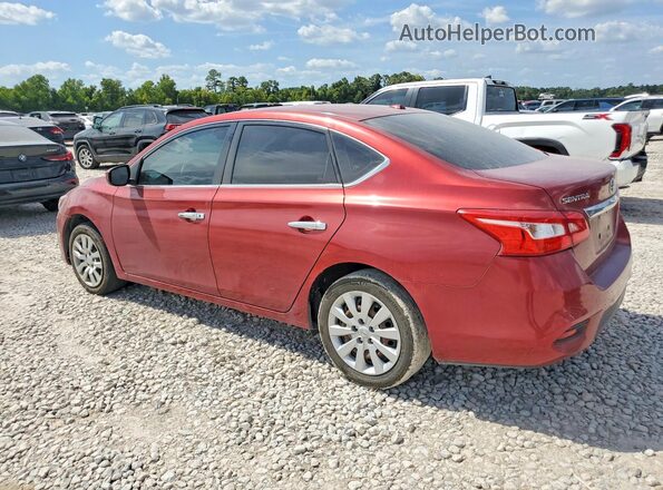 3N1AB7AP9HY266320 2017 NISSAN SENTRA Red Rear left