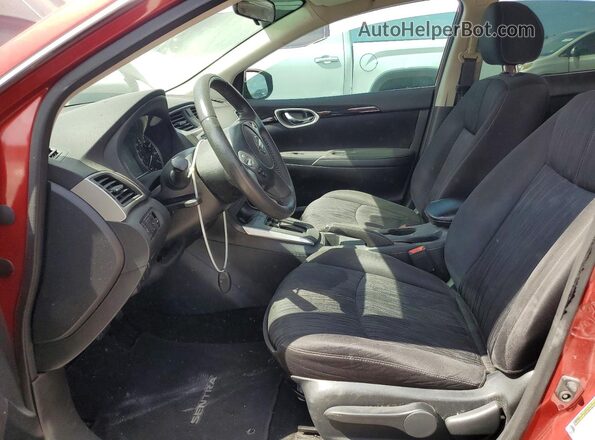3N1AB7AP9HY266320 2017 NISSAN SENTRA Red Front interior view