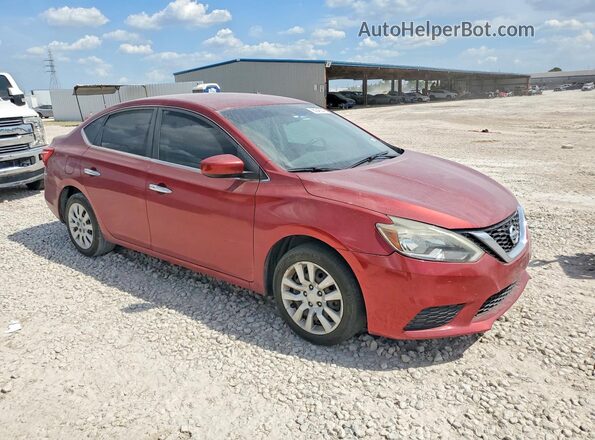 3N1AB7AP9HY266320 2017 NISSAN SENTRA Red Front right