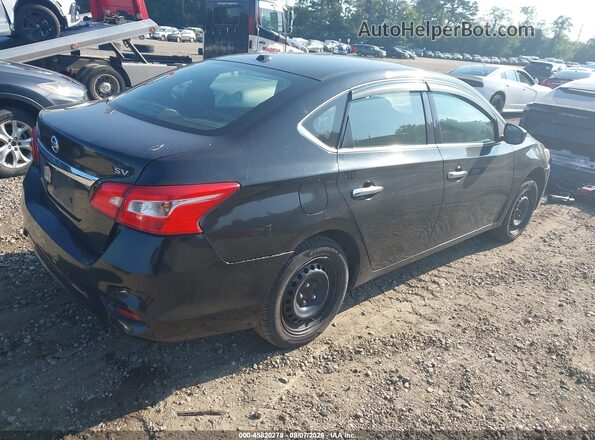 3N1AB7AP9HY267841 2017 NISSAN SENTRA Черный Задняя правая четверть