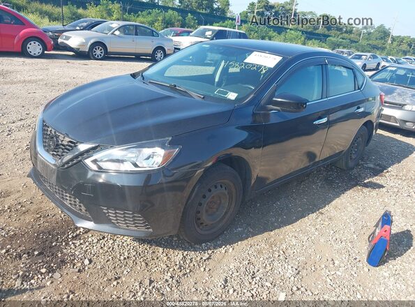 3N1AB7AP9HY267841 2017 NISSAN SENTRA Черный Передняя левая четверть