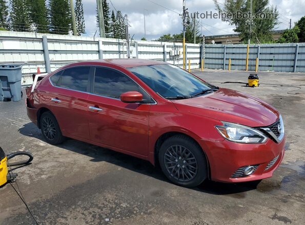 3N1AB7AP9HY281948 2017 NISSAN SENTRA Burgundy Przód prawy