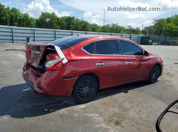 3N1AB7AP9HY281948 2017 NISSAN SENTRA Burgundy Tył prawy