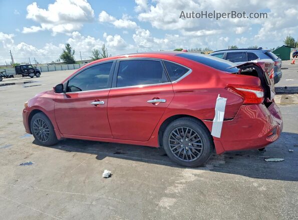 3N1AB7AP9HY281948 2017 NISSAN SENTRA Burgundy Tył lewy