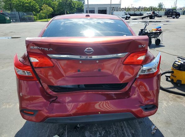 3N1AB7AP9HY281948 2017 NISSAN SENTRA Burgundy Widok z tyłu