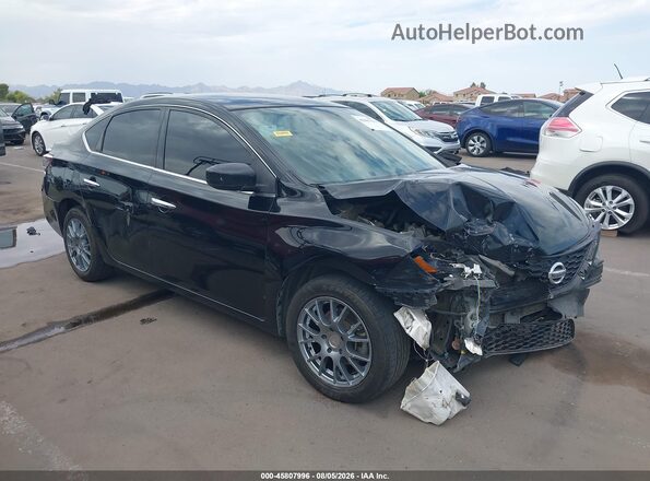 3N1AB7AP9HY285255 2017 NISSAN SENTRA Black Front view