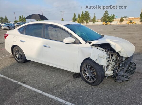 3N1AB7AP9HY289600 2017 NISSAN SENTRA Белый Передняя правая четверть