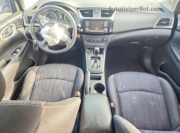 3N1AB7AP9HY289600 2017 NISSAN SENTRA Белый Вид панели приборов