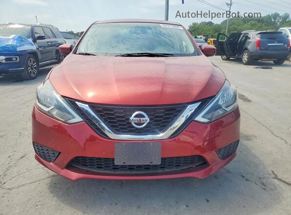 3N1AB7AP9HY303088 2017 NISSAN SENTRA Maroon Դիմացի տեսք