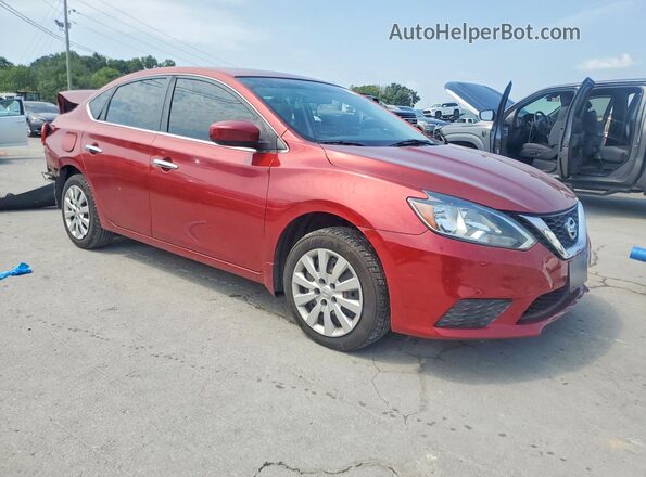 3N1AB7AP9HY303088 2017 NISSAN SENTRA Maroon Առջևի աջ