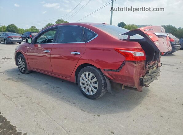3N1AB7AP9HY303088 2017 NISSAN SENTRA Maroon Հետևի ձախ