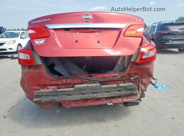 3N1AB7AP9HY303088 2017 NISSAN SENTRA Maroon Հետևի տեսք
