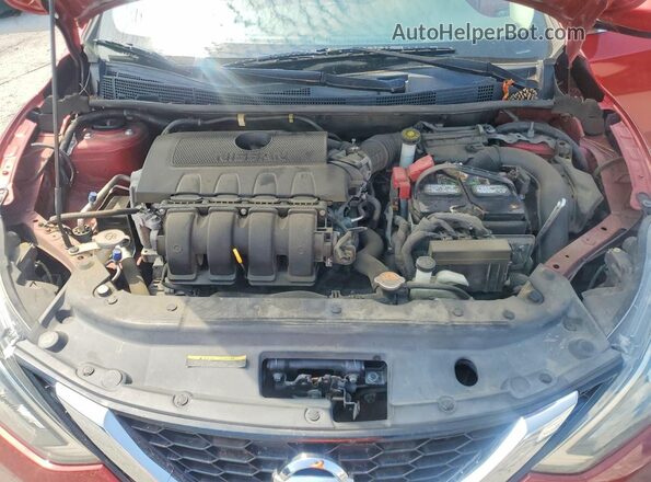 3N1AB7AP9HY303088 2017 NISSAN SENTRA Maroon Սալոնի հետևի տեսք