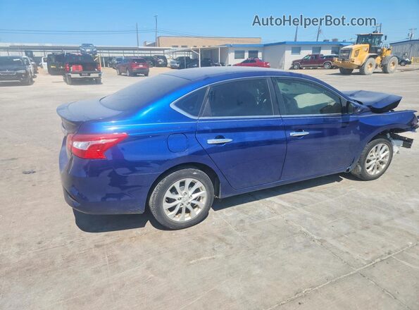 3N1AB7AP9HY330002 2017 NISSAN SENTRA Синий Задняя правая четверть