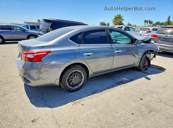 3N1AB7AP9HY374680 2017 NISSAN SENTRA Gray Trasero derecho
