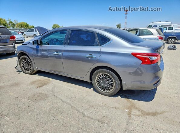 3N1AB7AP9HY374680 2017 NISSAN SENTRA Gray Trasero izquierdo
