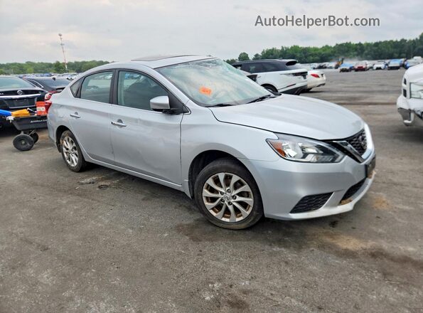 3N1AB7AP9HY393715 2017 NISSAN SENTRA Silver Front right