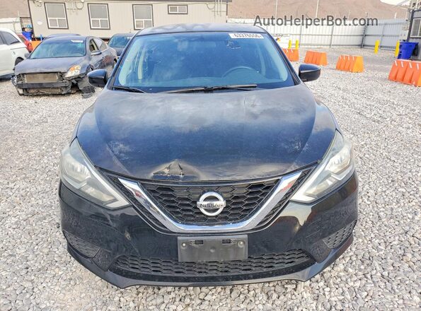 3N1AB7AP9HY395318 2017 NISSAN SENTRA Black Դիմացի տեսք