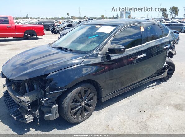 3N1AB7AP9HY395819 2017 NISSAN SENTRA Black Առջևի ձախ երեք քառորդ տեսարան