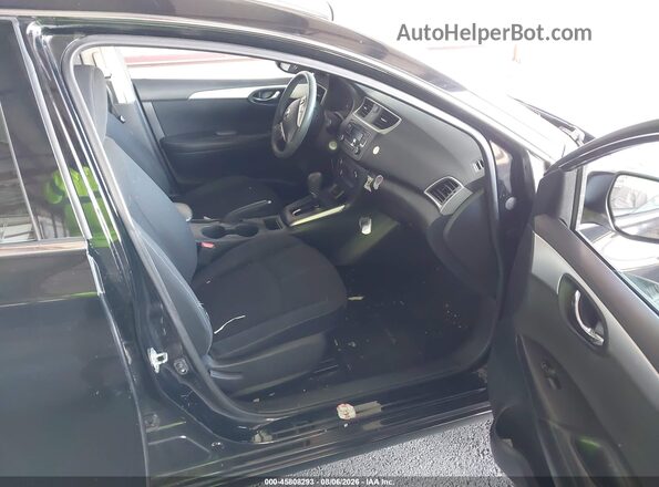 3N1AB7AP9HY396159 2017 NISSAN SENTRA Black Вид салону спереду