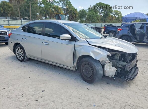 3N1AB7AP9JY229774 2018 NISSAN SENTRA Silver Przód prawy