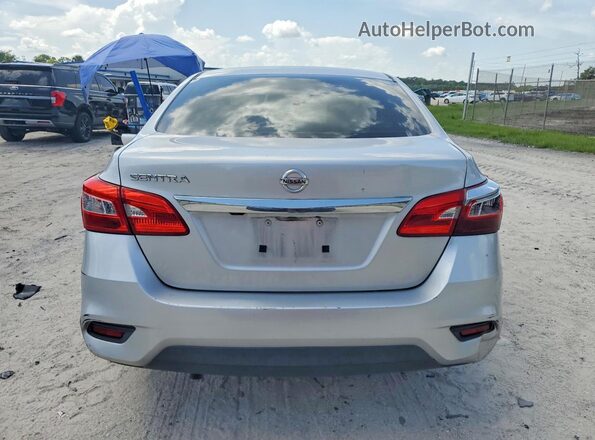 3N1AB7AP9JY229774 2018 NISSAN SENTRA Silver Widok z tyłu