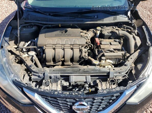 3N1AB7AP9JY277498 2018 NISSAN SENTRA Black Engine compartment view