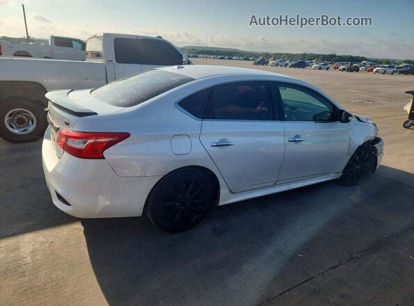 3N1AB7AP9JY281017 2018 NISSAN SENTRA White Tył prawy