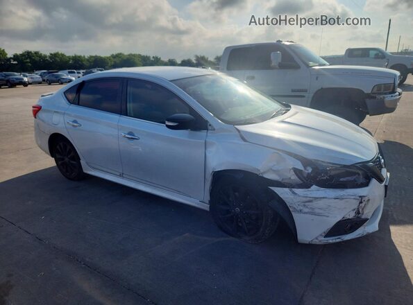 3N1AB7AP9JY281017 2018 NISSAN SENTRA White Przód prawy