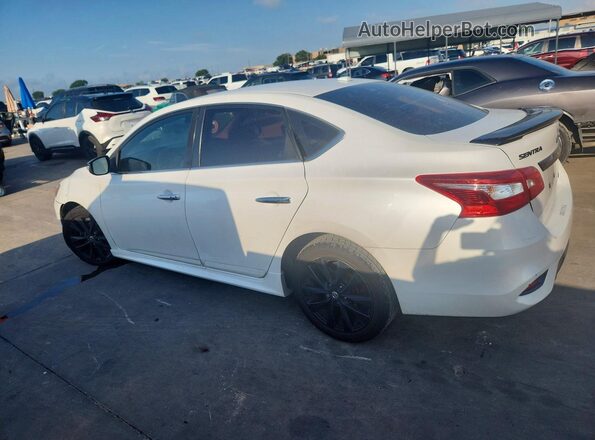 3N1AB7AP9JY281017 2018 NISSAN SENTRA White Tył lewy