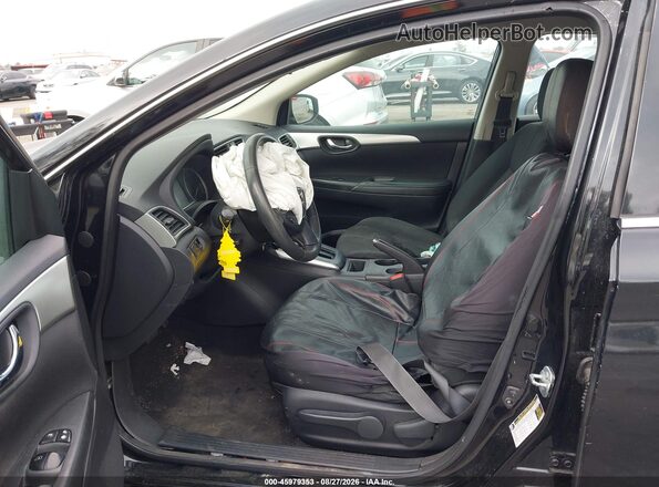 3N1AB7AP9JY304585 2018 NISSAN SENTRA Black Widok wnętrza z przodu