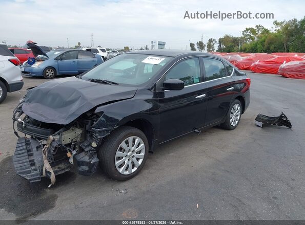 3N1AB7AP9JY304585 2018 NISSAN SENTRA Black Przód lewy