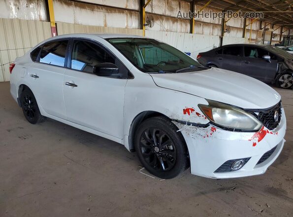 3N1AB7AP9JY306630 2018 NISSAN SENTRA Белый Передняя правая четверть