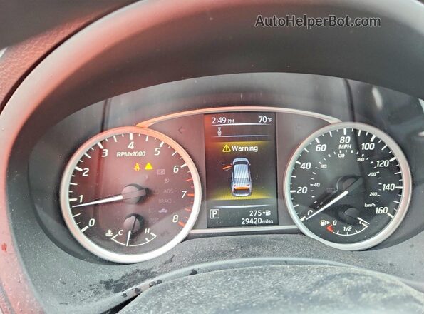 3N1AB7AP9JY338560 2018 NISSAN SENTRA White Vista del cuadro de instrumentos