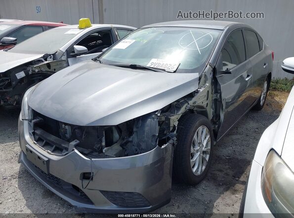 3N1AB7AP9JY340941 2018 NISSAN SENTRA Silver Առջևի ձախ երեք քառորդ տեսարան