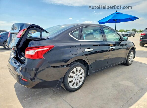 3N1AB7AP9JY343788 2018 NISSAN SENTRA Black Tył prawy