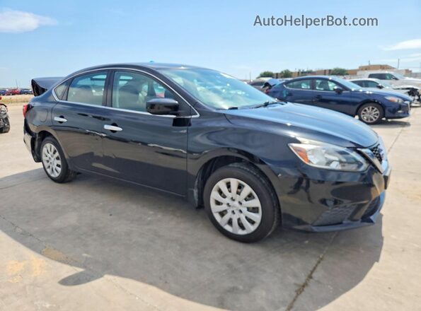 3N1AB7AP9JY343788 2018 NISSAN SENTRA Black Przód prawy