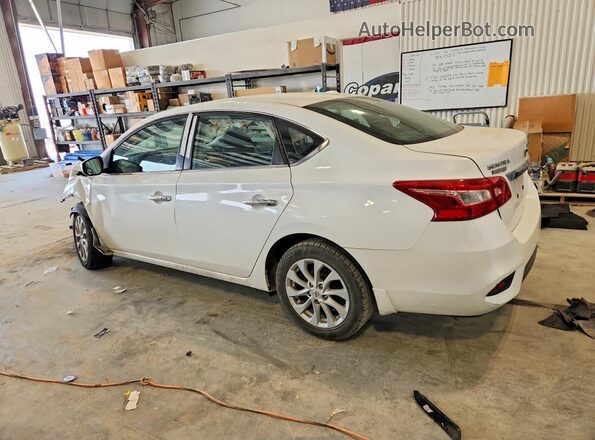 3N1AB7AP9KL603346 2019 NISSAN SENTRA White Tył lewy