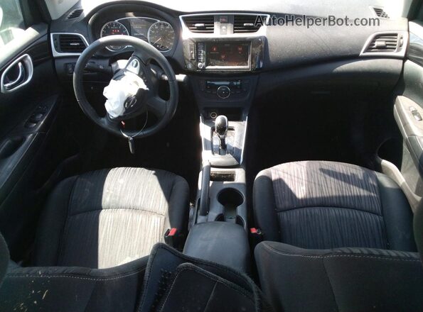 3N1AB7AP9KL603346 2019 NISSAN SENTRA White Widok deski rozdzielczej