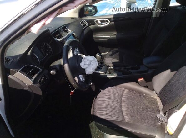 3N1AB7AP9KL603346 2019 NISSAN SENTRA White Widok wnętrza z przodu