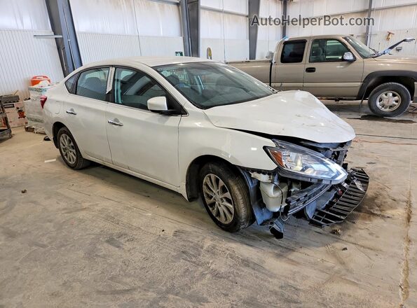 3N1AB7AP9KL603346 2019 NISSAN SENTRA White Przód prawy